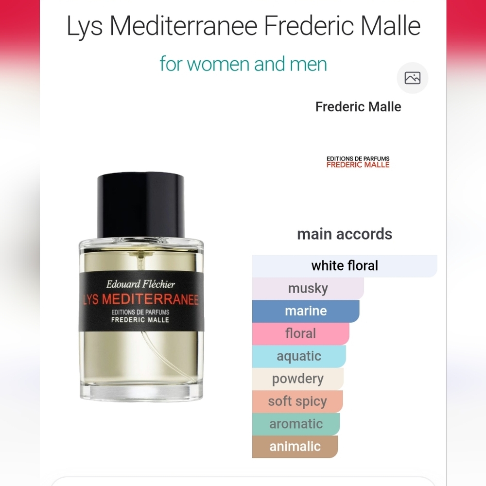 SOLD!*****"Lys Mediterranee" By Frederic Malle - Picture 9 of 10